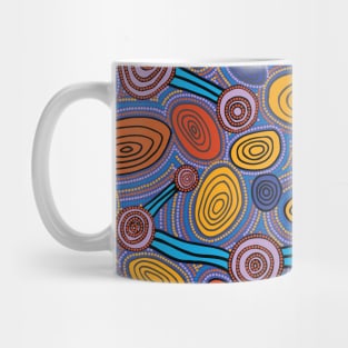 Aboriginal Art - Skipping Stones Mug